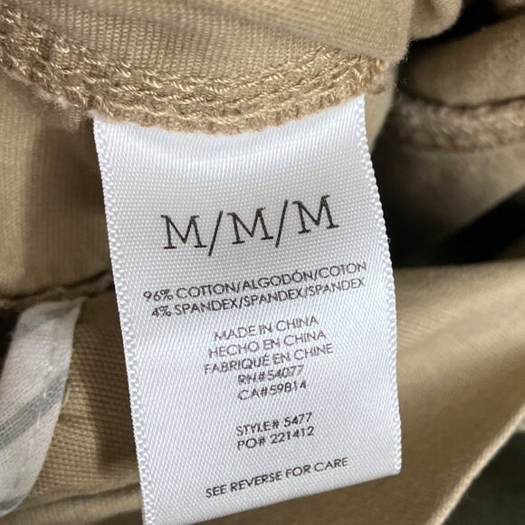 Cabi Medium M Khaki Tan Camp Jacket Button Up Cotton Stretch Long Sleeve #5477 - Picture 6 of 6